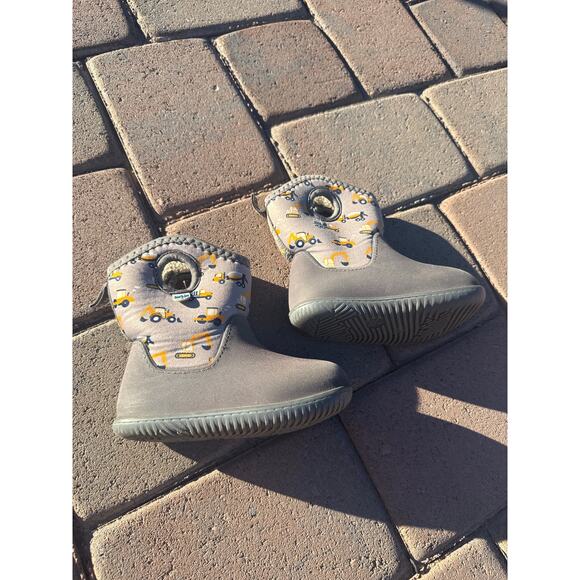 JAN & JUL Waterproof Boots Size Kids Gray Construction Boot - Picture 6 of 9